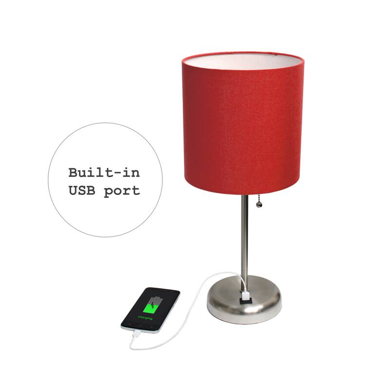 Simple Designs 19.5" Desk Lamp with Feit LED Bulb Included - 19.50