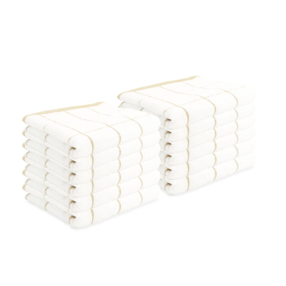 Cooks Linen Kitchen Towels - 12 Pack - 15x25