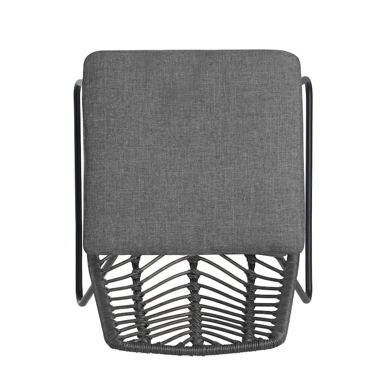 Berrien Outdoor Wicker Outdoor Chairs with Cushion by Christopher Knight Home