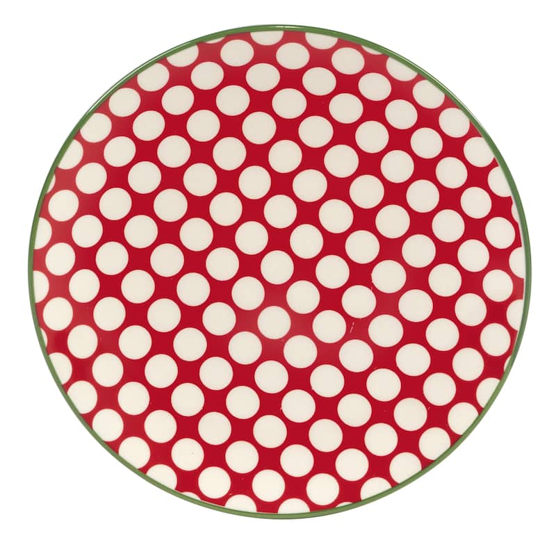 Certified International Winter Medley 6" Luncheon/Canape Plates, Set of 6 Assorted Designs - 6-inch