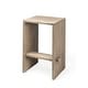 preview thumbnail 11 of 29, Aida Natural Brown Solid Wood Bar Stool Single - Grey Brown - Counter Height - 23-28 in.