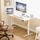 preview thumbnail 58 of 84, Electric Standing Desk, Height Adjustable Desk with LED Display 55*24 - White/White