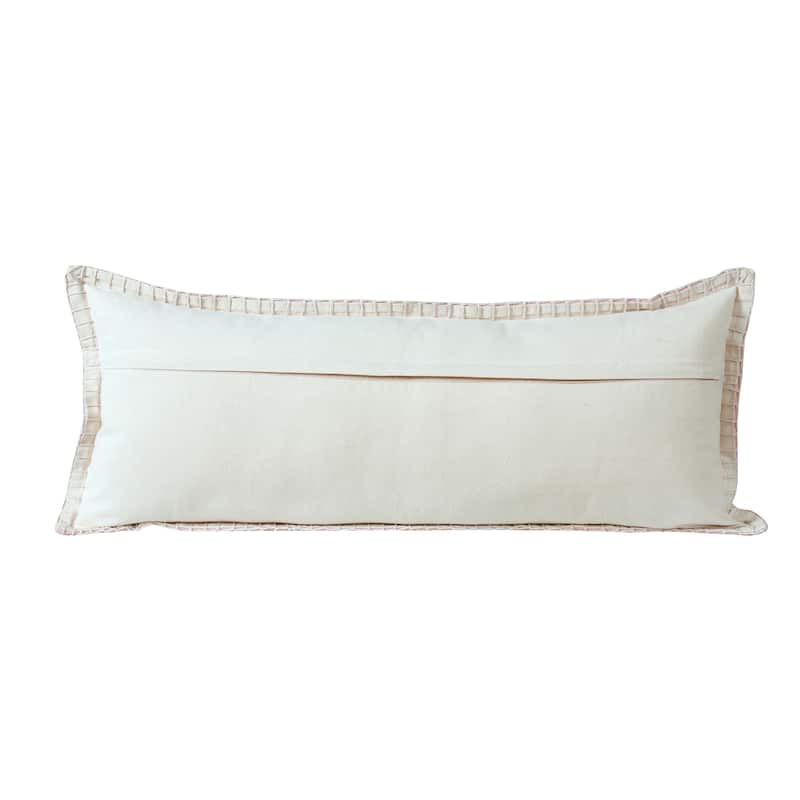 Sevita Guapo Casual Solid Stitched Edge Cotton Throw Pillow