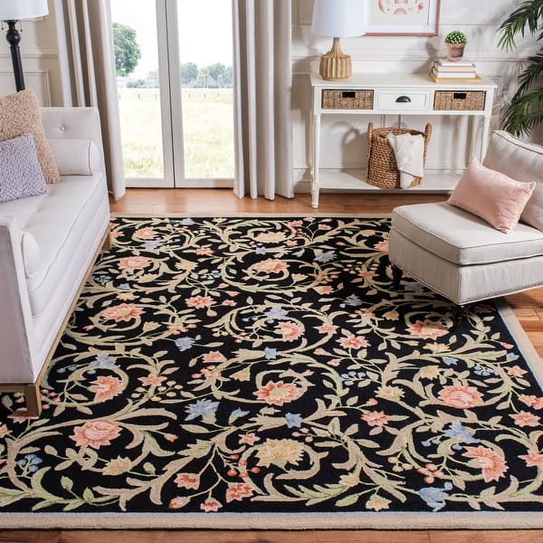 Safavieh Hand Hooked Chelsea Hali Country Scrolls Wool Rug Safavieh Hand Hooked Chelsea Hali
