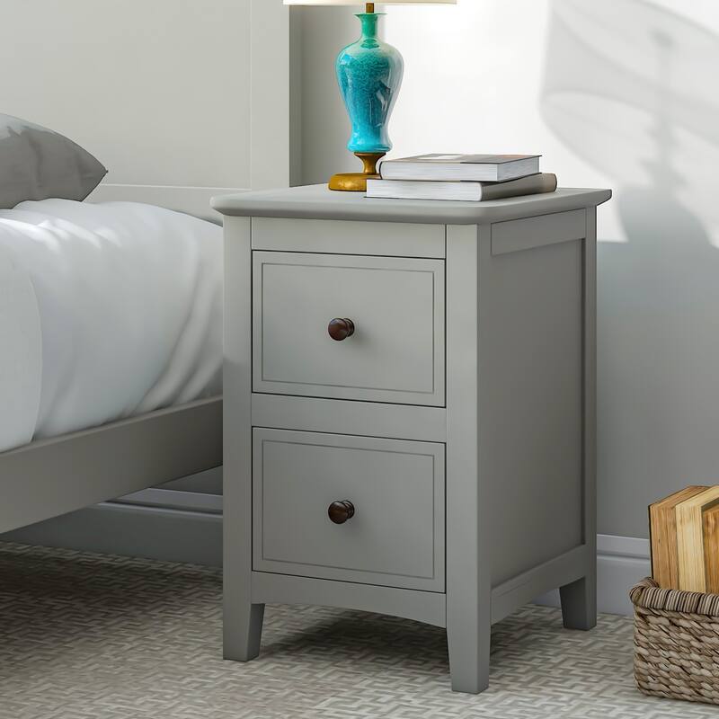 Modern Minimalist Solid Wood Nightstand