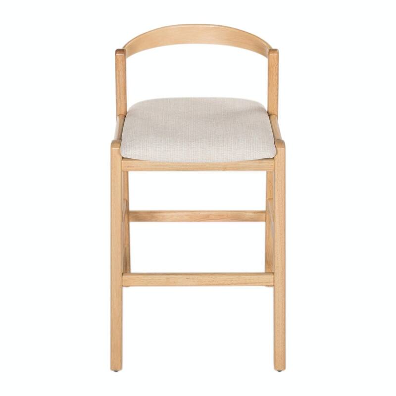 Set of 2 Indoor Rubberwood Barstools