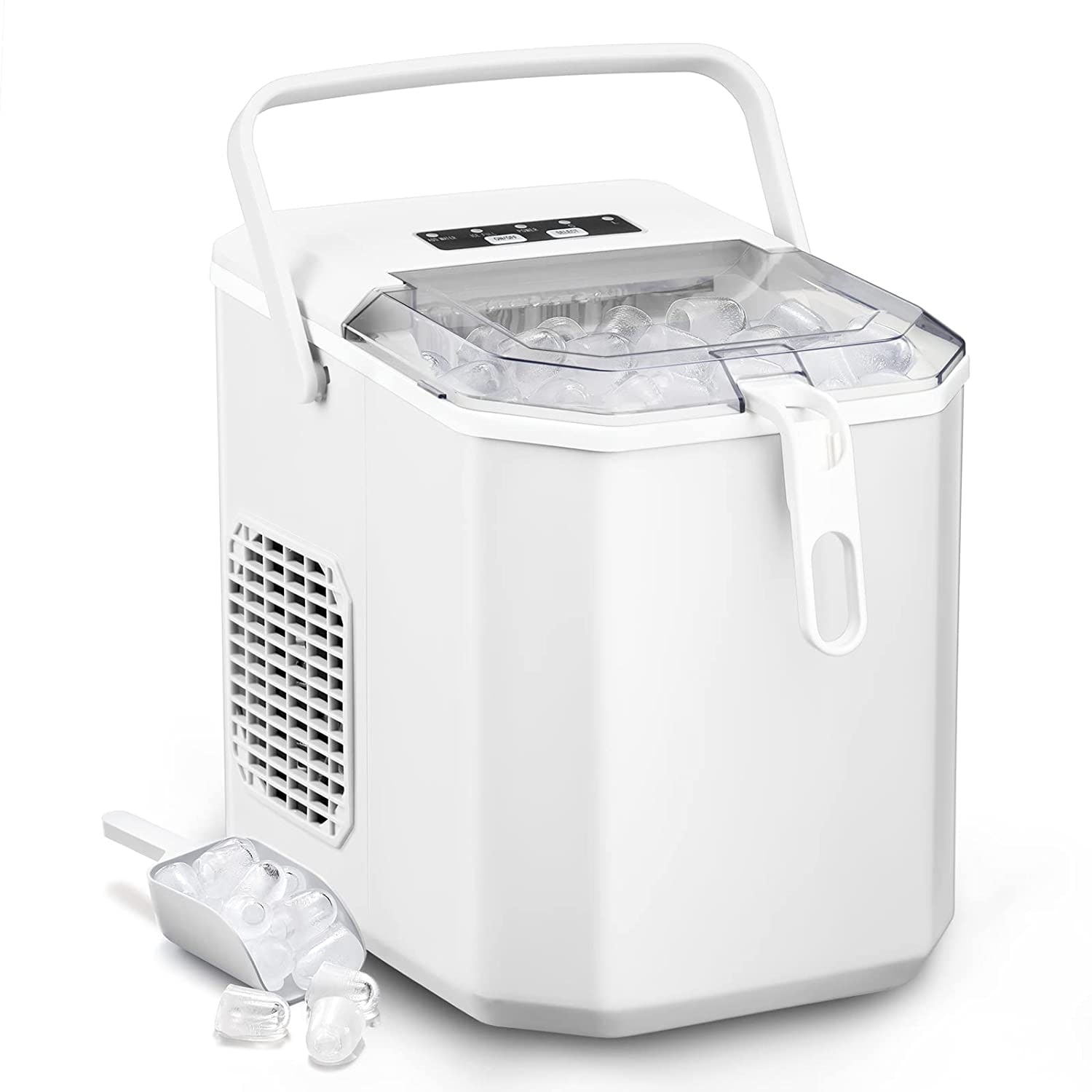 Ice Makers Countertop, Portable Ice Maker Machine with Handle