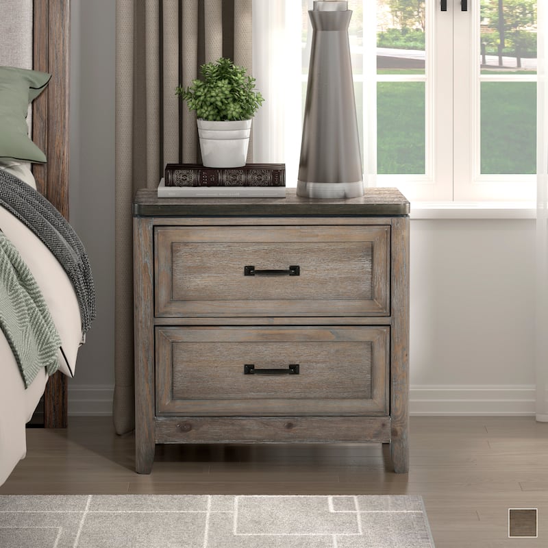 Emery 2-Drawer Nightstand