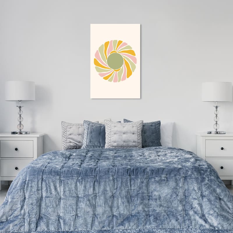 Wynwood Studio Canvas Floral and Botanical Floral Pastille Pink and Light Pink Modern & Contemporary Wall Art Canvas Print