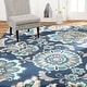 preview thumbnail 1 of 9, Home Dynamix Tremont Lincoln Bohemian Floral Area Rug 5'3"x7'2" - Navy Blue