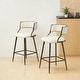 preview thumbnail 8 of 8, 26'' Counter Height Bar Stools Corduroy Kitchen Island (Set of 2)