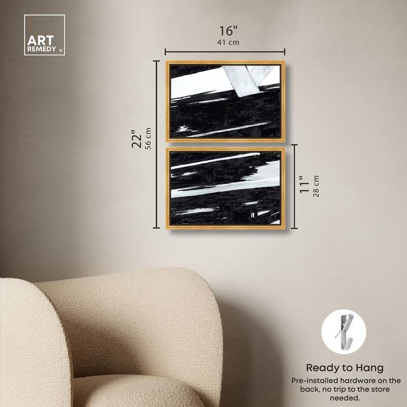 Geometric Story Canvas Set of 2 by Art Remedy