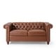 preview thumbnail 2 of 42, Brinkhaven Contemporary Button Tufted Loveseat with Nailhead Trim by Christopher Knight Home