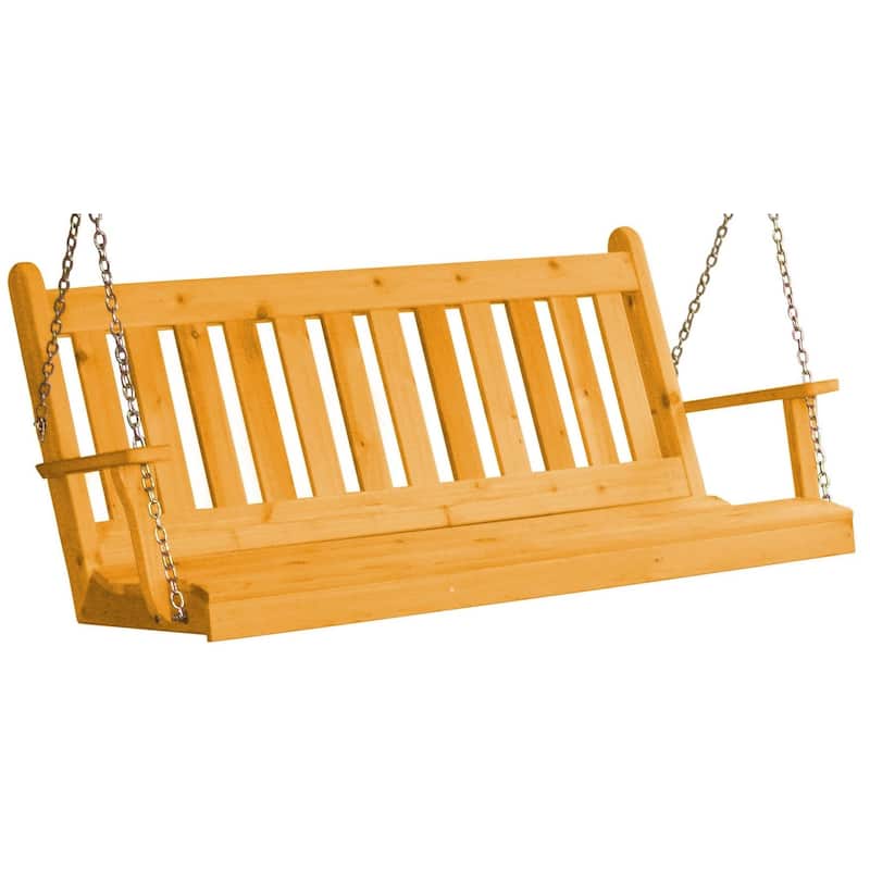 Pine 5' Traditional English Swing - Natural Stain