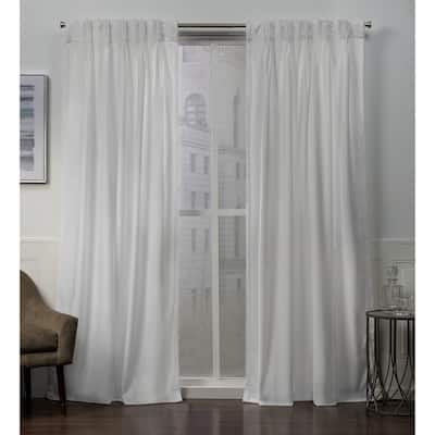 ATI Home Velvet Heavyweight Pinch Pleat Top Curtain Panel Pair