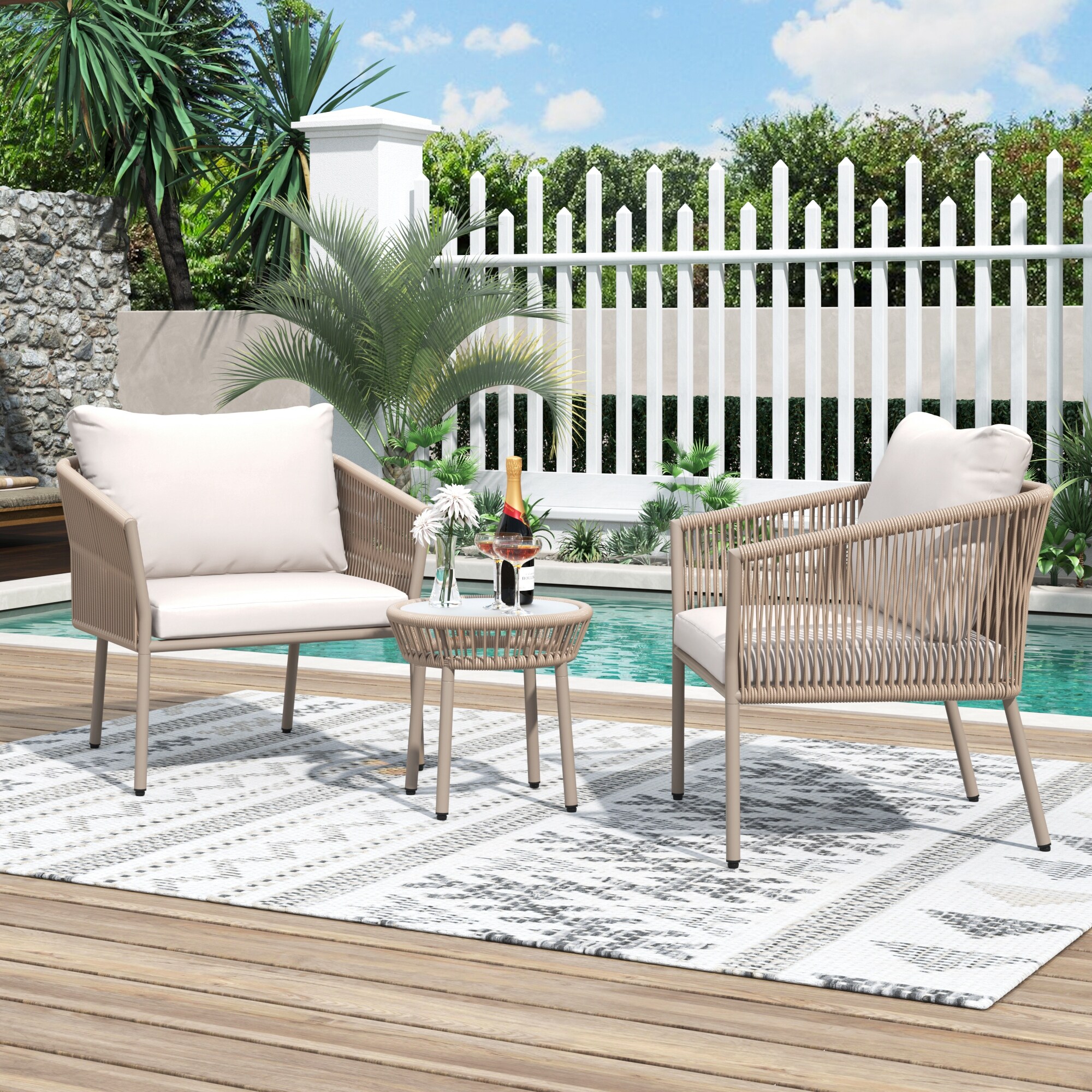 Single outdoor patio chair deals