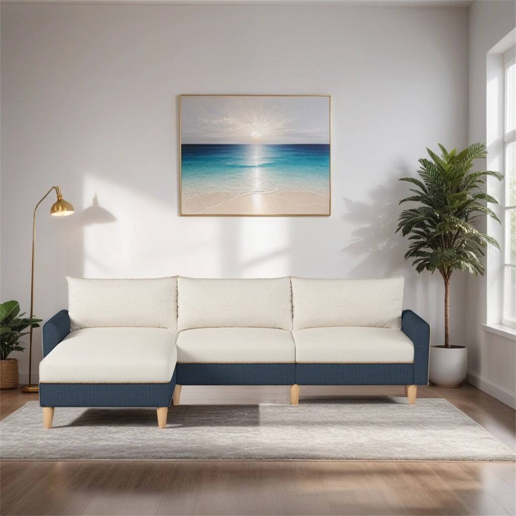 Modern Sectional Sofa,Modular L-Shaped Sectional Living Room Sofa Set