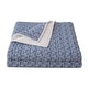 preview thumbnail 4 of 6, HiEnd Accents Staccato Indigo Reversible Quilt Set, 3PC