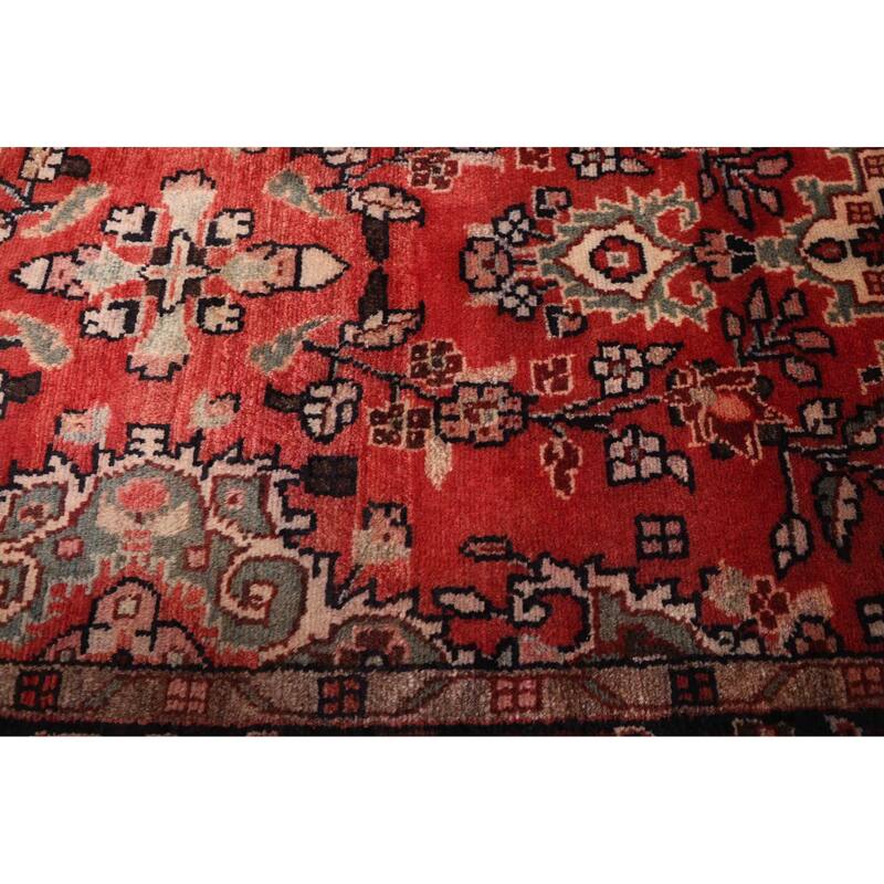 ECARPETGALLERY Hand-knotted Andelz Red Wool Rug - 2'8 x 8'6