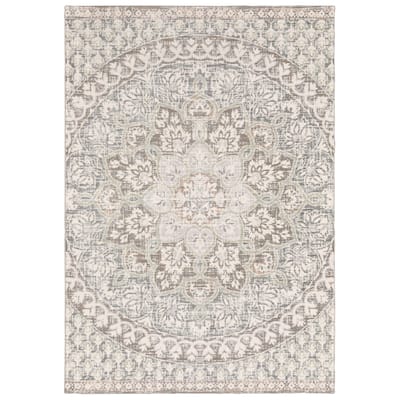 Style Haven Cosette Center Floral Medallion High-Low Pile Area Rug