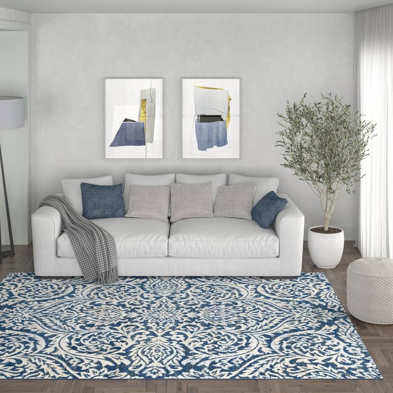 Carrington Farmhouse Floral & Botanical Indoor Area Rug