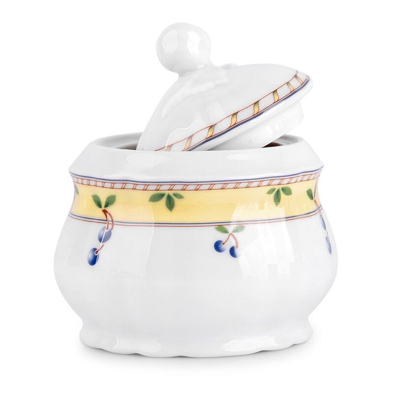 Blueberry Porcelain Tea Set of 14 for 6 pers.