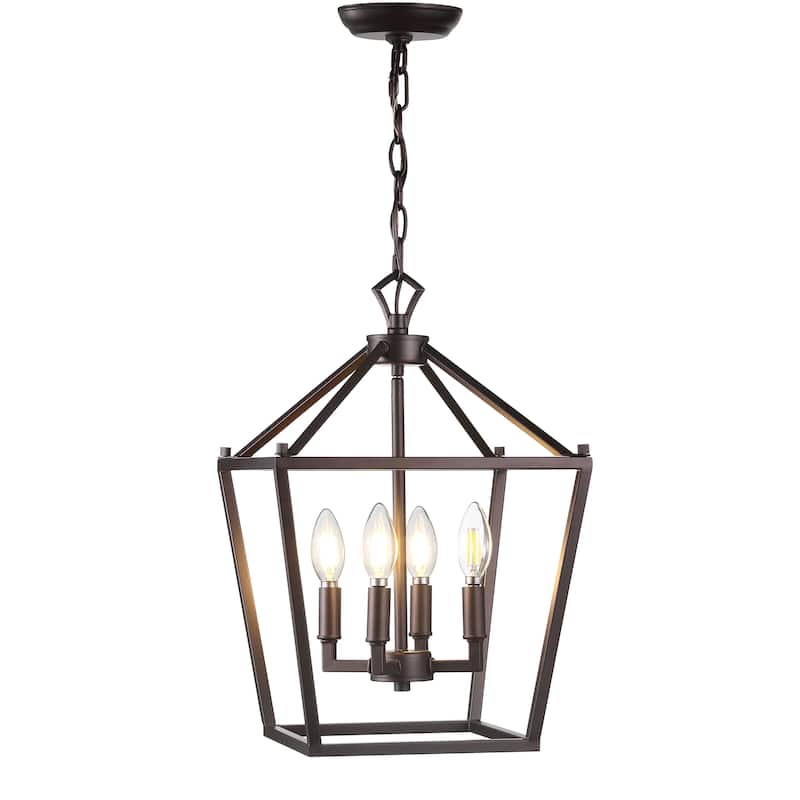 Marion Lantern Metal LED Pendant, by JONATHAN Y