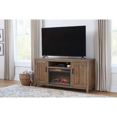 Napa Natural TV Stand with Fireplace by Martin Svensson Home