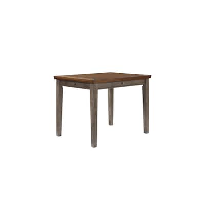 Counter Height Two Tone 4 Drawer Dining Table
