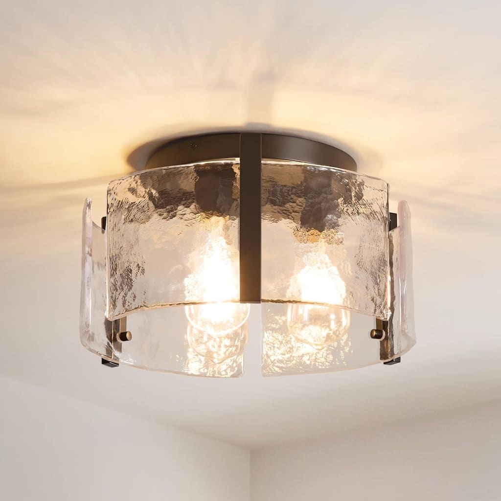 3 bulb ceiling light black kitchen light glass, iron, metal entryway light