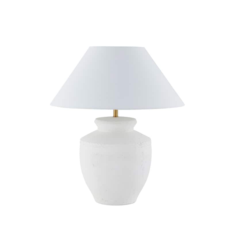 Pasadena 25" Table Lamp with Linen Shade, White