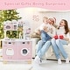 preview thumbnail 6 of 8, Costway Wooden Kids Kitchen Playset Pretend Play Kitchen with Coffee - See Details