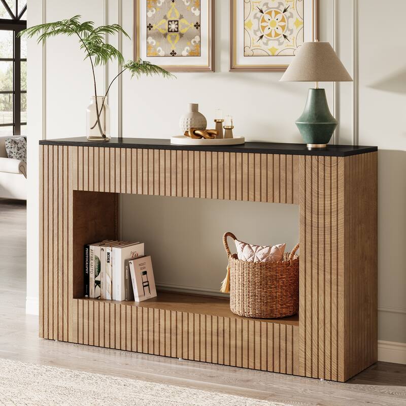 55-Inch Console Table with Storage