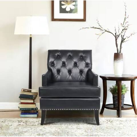 36.5'' Tall PU Leather Accent Chair for Living Room
