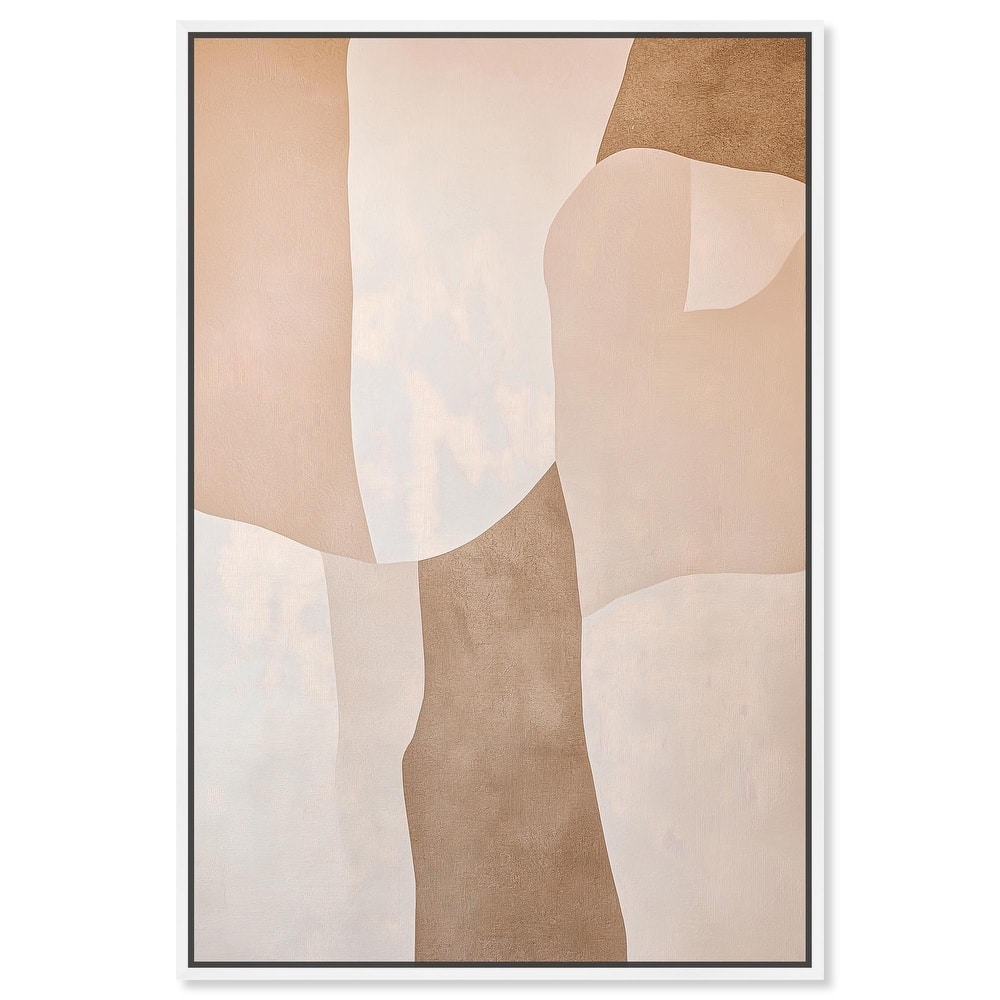 Forms in Beige I Canvas by Art Remedy
