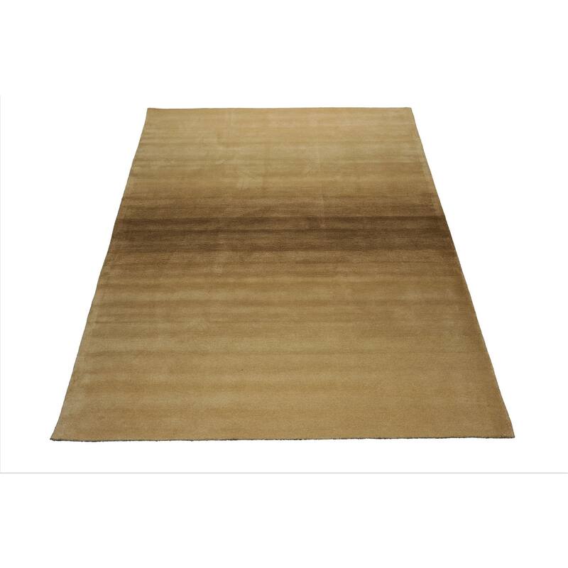 Multi Color Coral Ombre Designer Wool Rug for Modern Interiors