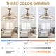 preview thumbnail 103 of 118, 20"/24"/72" Oaks Aura Cotti Low Profile Dimmable Smart Ceiling Fan with Lights 6-Speed Flush Mount Modern Remote