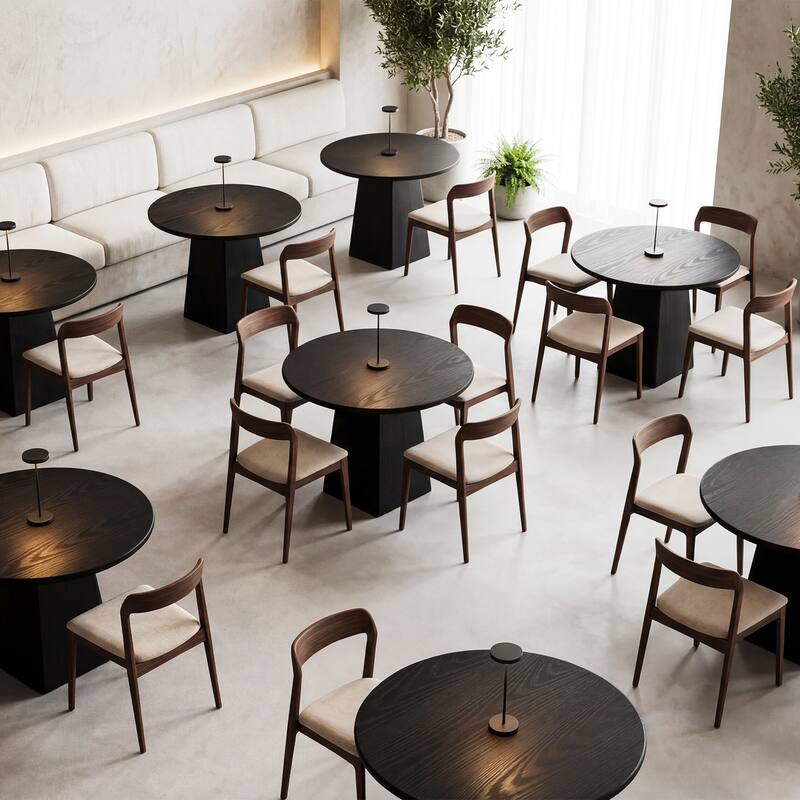 Round Dining Room Table, Farmhouse Kitchen Table for Dining/Living Room