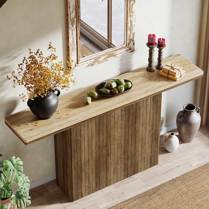 Fluted Entryway Table