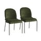 preview thumbnail 20 of 31, Christopher Knight Home - Marden Modern Upholstered Dining Chair Set with Curved High Back - Set of 2