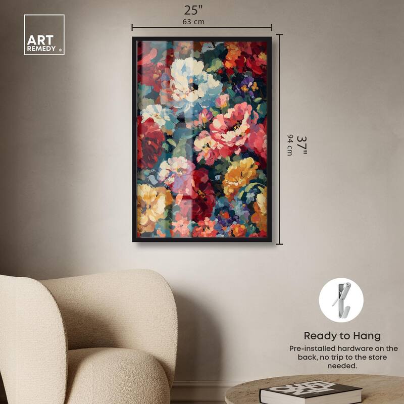 Garden Tapestries I Shadowbox by Art Remedy