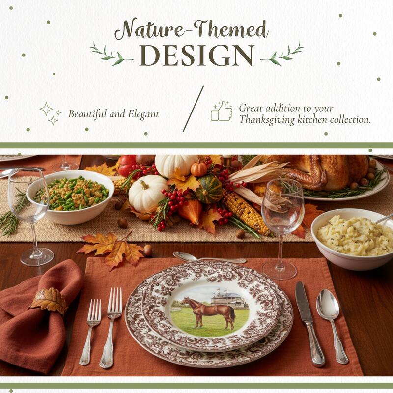 Spode Woodland Horse Motif Salad Plate - 8x8