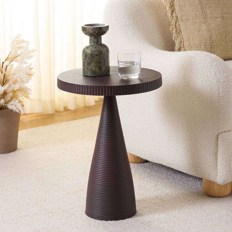 SAFAVIEH Mari Round Accent Table - 15 In. W x 15 In. D x 21 In. H - 15"W x 15"D x 21"H