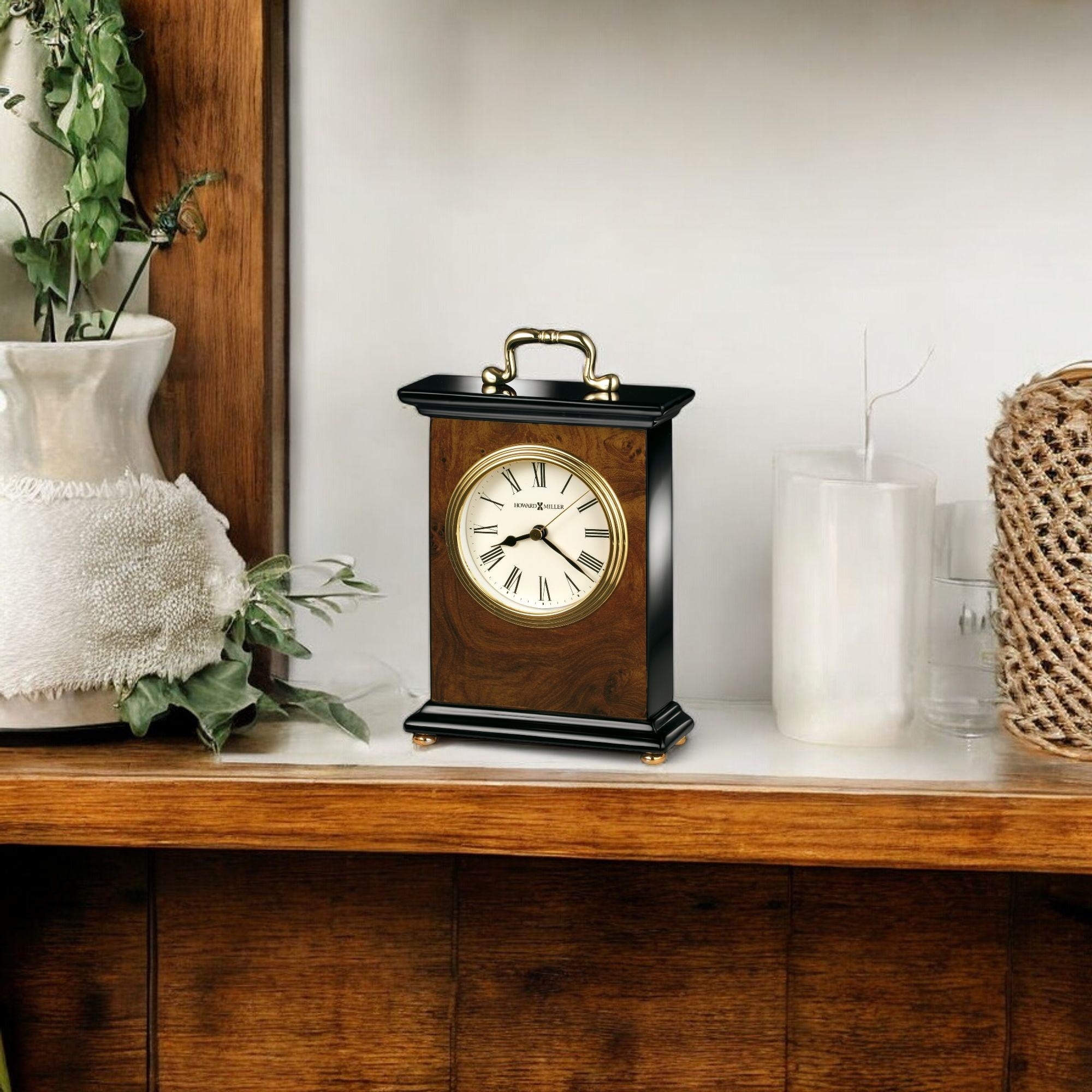Howard Miller Berkley Classic Piano Finish Mantel Clock