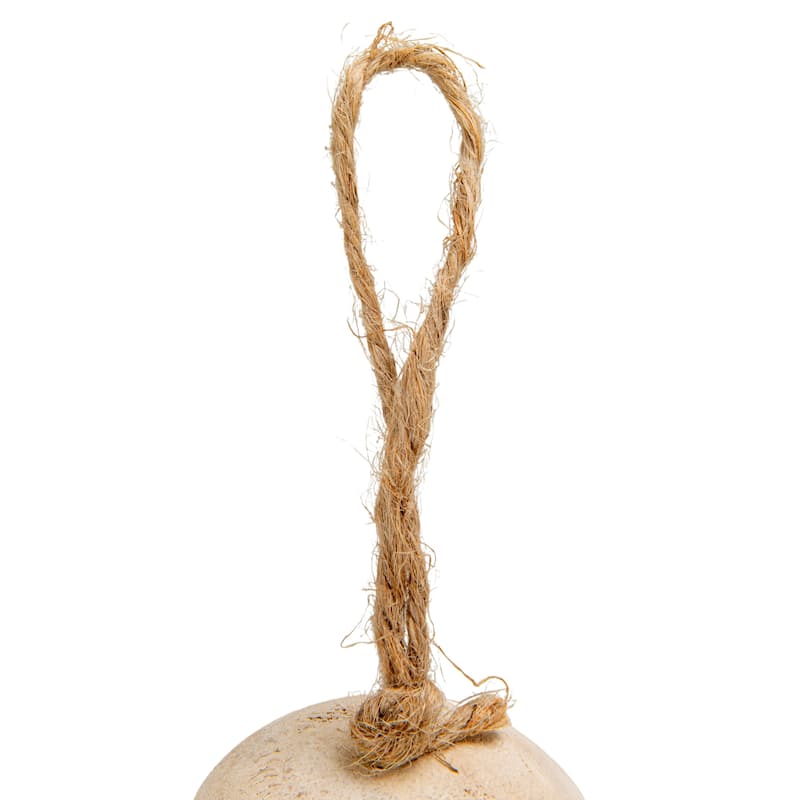 Paulownia Wood Garland with Jute Cord - 3.74"L x 3.74"W x 72.0"H