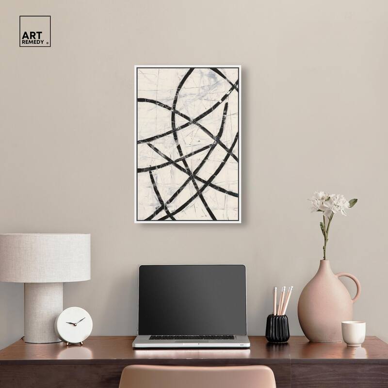 Intersecting Lines I Canvas by Art Remedy