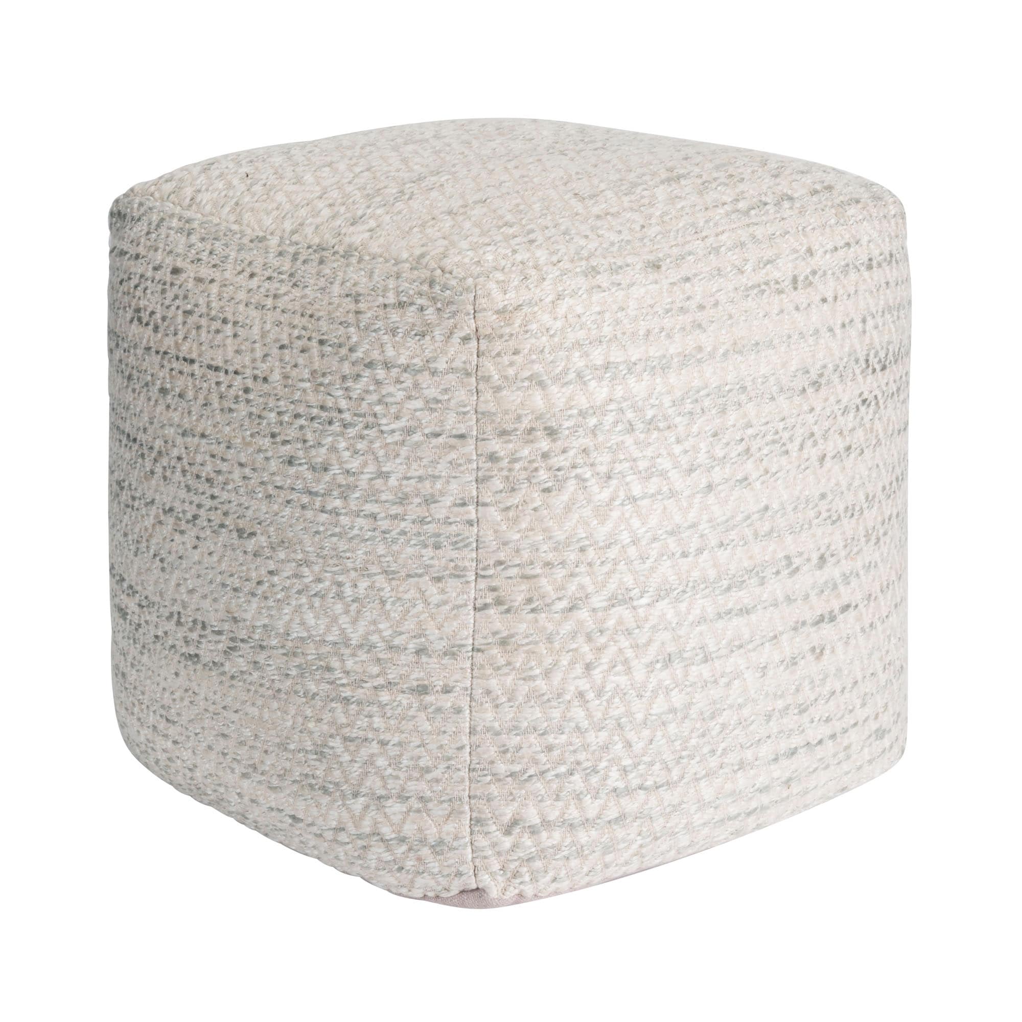 Pasargad Home Galaxy Zig-Zag Pouf Ottoman