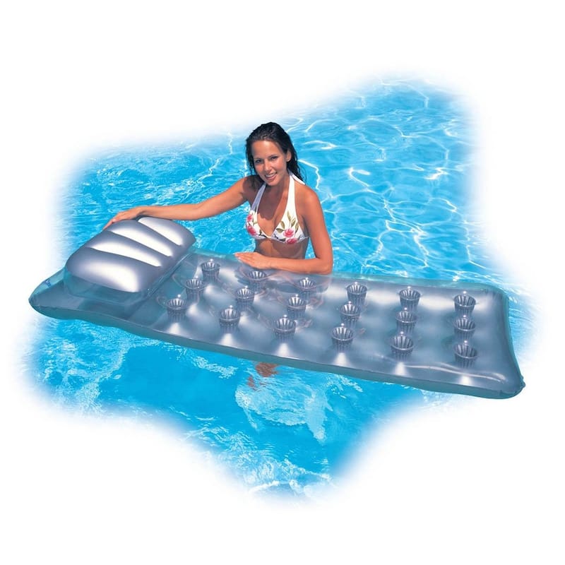 Intex 18-Pocket Mattress Suntanner Pool Lounger w/ Headrest (3 Pack) | 58894EP - 2.8