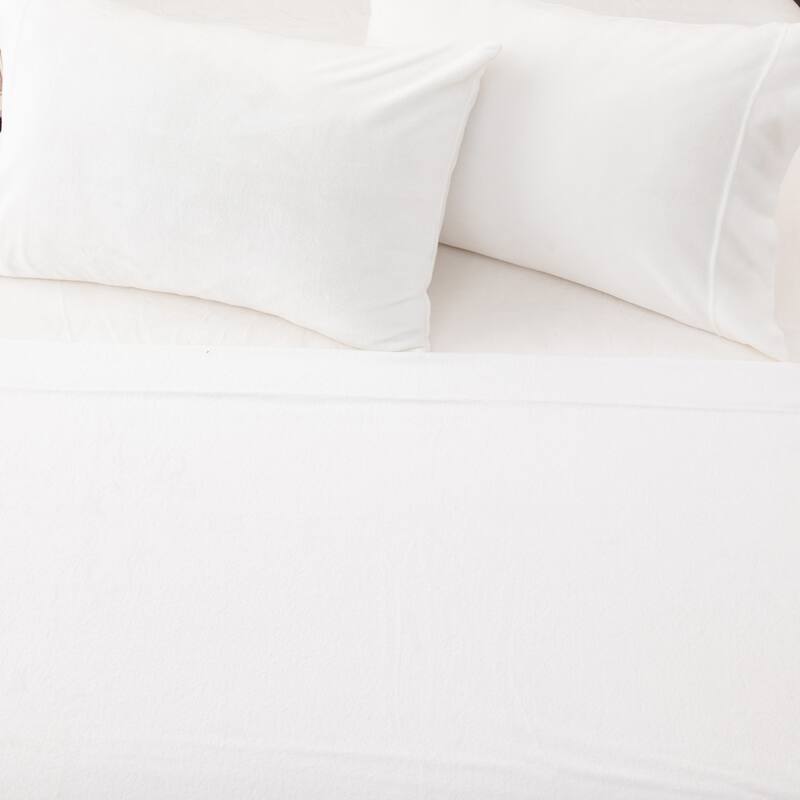 Linery & Co. Ultra Soft & Cozy Velvet Plush Fleece Printed Sheet Set