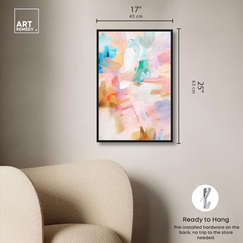 Rose Quartz II Canvas by Art Remedy